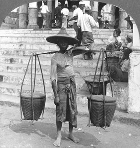 The Much Used Carrier of Burma, Rangoon by Stereo Travel Co