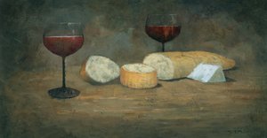 Red Wine and Cheese by Steve Mitchell