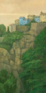 Warm Cliffside Village by Steve Mitchell