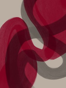 Abstract Crimson Flow by Studio Palette