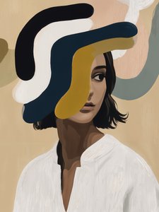 Thoughtful Abstract Gaze by Studio Palette