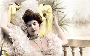 Simonet, comedian in Brussels, Postcard, c. 1900