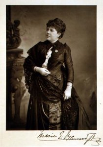 Marie Effie Wilton Bancroft, actress and theatrical manager, portrait photograph by Studio Walery