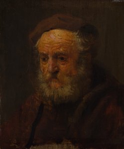 Study Head of an Old Man by Style of Rembrandt