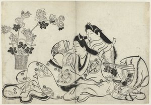 Erotic Scene by Sugimura Jihei (attributed to)