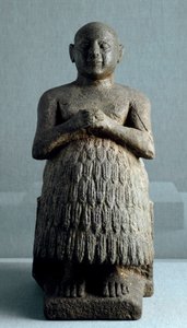 Mesopotamian Art: Statue of the Priest and Scribe Dudu of Lagash (2600 BC)