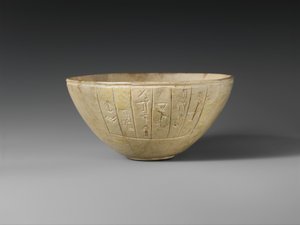 Votive bowl, c.2600-2350 BC (calcite)