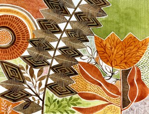Earthy Botanical Patterns by Susan Black