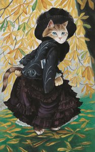 Illustration from Cats Galore! A Compendium of Cultured Cats by Susan Herbert