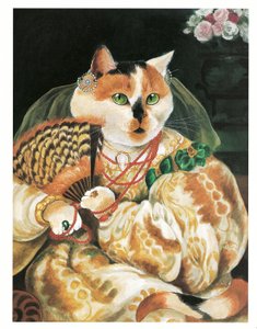 Illustration from Pre-Raphaelite Cats