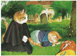 Illustration from Pre-Raphaelite Cats