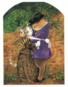 Illustration from Pre-Raphaelite Cats