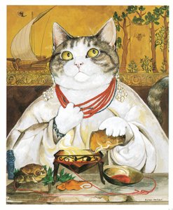 Illustration from Pre-Raphaelite Cats