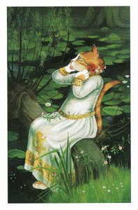 Illustration from Pre-Raphaelite Cats