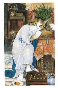 Illustration from Pre-Raphaelite Cats