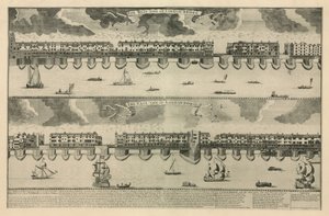 The west and east sides of London Bridge by Sutton Nicholls