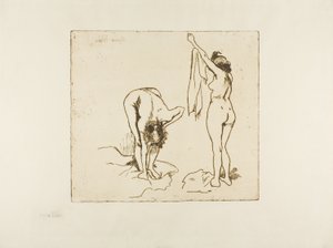 Two Women Drying Themselves by Suzanne Valadon