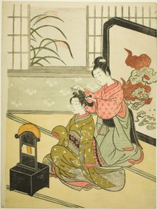 Autumn Moon in the Mirror, from the series 