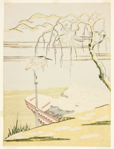 Egrets in the Snow by Suzuki Harunobu