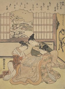 Evening Snow on Matsuchi Hill, from the Series Eight Fashionable Views of Edo