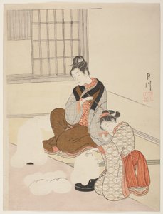 Evening Snow on a Floss Shaper, from the series "Eight Views of the Parlor"