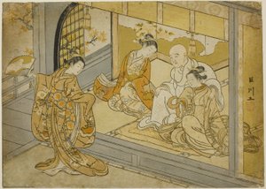 Hotoke Gozen Dancing before Taira no Kiyomori by Suzuki Harunobu