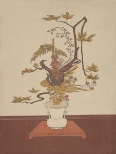 Ike Bana Flower Arrangement in the Ike-no-bo Style, probably 1765 by Suzuki Harunobu