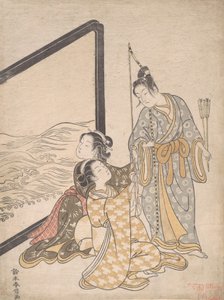 Parody of Minamoto no Tametomo, 1765 by Suzuki Harunobu