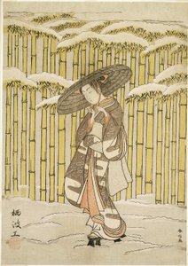 Passing the Bamboo Grove by Suzuki Harunobu