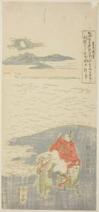 Sugawara Michizane Going into Exile by Suzuki Harunobu