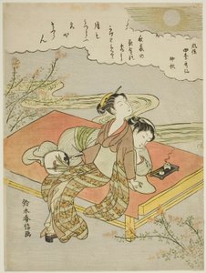 The Eighth Month (Chushu), from the series "Popular Versions of Immortal Poets in Four Seasons (Fuzoku shiki kasen)"