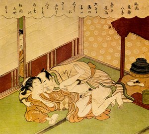 Two Lovers by Suzuki Harunobu