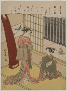Woman and Maid Servant, late 1760s by Suzuki Harunobu