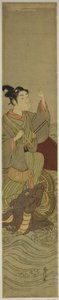 Young Man Riding a Giant Tortoise (parody of Urashima Taro) by Suzuki Harunobu