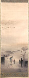 Yoshiwara and Shinagawa, Edo Period by Suzuki Kiitsu
