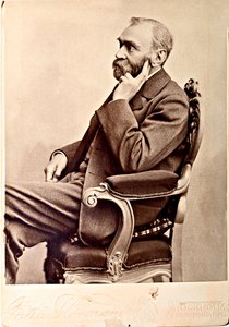 Portrait of Alfred Nobel (1833-1896) by Swedish Photographer