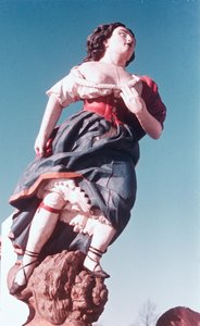 Figurehead from unknown sailing ship, mid-18th century