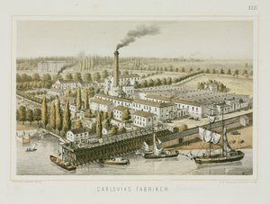 Textile Factory, Carlsviks, Stockholm, Sweden, c.1840