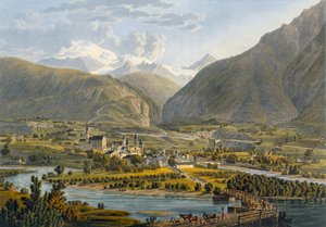 Brig on the Rhone, Bernese Alps, Switzerland, 1819