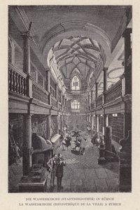 The Wasserkirche, City Library, in Zurich (engraving) by Swiss School