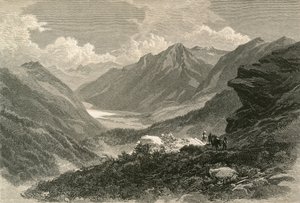 Scene in the Valley of Poschiavo, Southern Grisons by Swiss School
