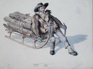 Sledger from the Berne District, Early 19th Century by Swiss School
