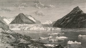 The Aletsch Glacier and Marjelen Lake by Swiss School