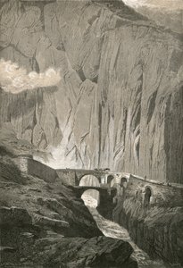 The Devils Bridge.-St. Gothard Road, Schollenen Gorge