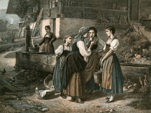 The secret at the Well, Canton Berne by Swiss School