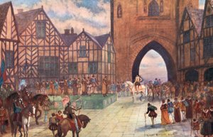 Visit of King James I to Chester, 1617 AD by Sydney Herbert