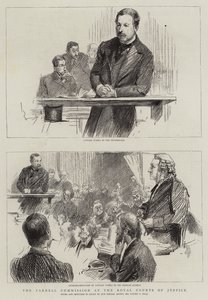 The Parnell Commission at the Royal Courts of Justice by Sydney Prior (after) Hall