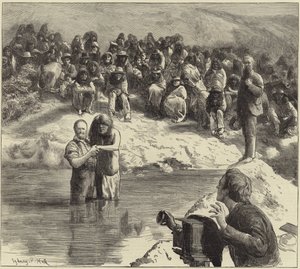 A Baptism of North American Indians by Sydney Prior Hall