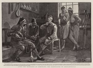 After the Massacres of Armenians, the Bashibazouk in Constantinople