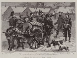 Christmas in Barracks, the Tuck Cart by Sydney Prior Hall